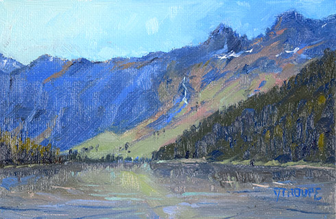 Payoff: Avalanche Lake glacier park paintings